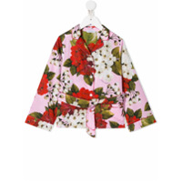 Dolce & Gabbana Kids Jaqueta com estampa floral - Rosa