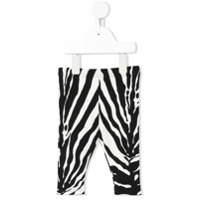 Dolce & Gabbana Kids Legging com estampa de zebra - Preto