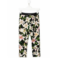 Dolce & Gabbana Kids Legging com estampa floral - Preto
