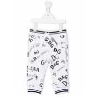Dolce & Gabbana Kids logo print sweatpants - Branco