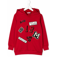 Dolce & Gabbana Kids Moletom com patches - Vermelho