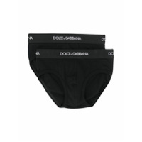 Dolce & Gabbana Kids Pacote com 2 cuecas - Preto