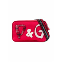 Dolce & Gabbana Kids Pochete com detalhe bordado - Vermelho