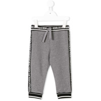 Dolce & Gabbana Kids printed trackpants - Cinza