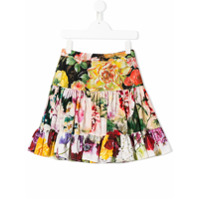 Dolce & Gabbana Kids Saia com padronagem floral - Preto