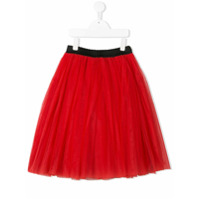 Dolce & Gabbana Kids Saia de tule com camadas - Vermelho