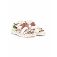 Dolce & Gabbana Kids Sandália com estampa floral - Branco