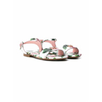 Dolce & Gabbana Kids Sandália Tropical Rose - Branco