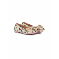 Dolce & Gabbana Kids Sapatilha com estampa floral - Rosa