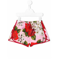 Dolce & Gabbana Kids Short com estampa floral - Rosa