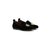 Dolce & Gabbana Kids Slipper com bordado - Vermelho