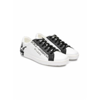 Dolce & Gabbana Kids TEEN crown-print sneakers - Branco