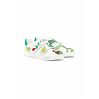 Dolce & Gabbana Kids Tênis com estampa tropical - Branco