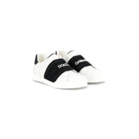 Dolce & Gabbana Kids Tênis slip-on com logo - Branco