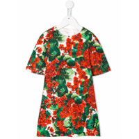 Dolce & Gabbana Kids Vestido com estampa floral - Verde