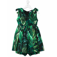 Dolce & Gabbana Kids Vestido com estampa - Verde