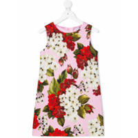 Dolce & Gabbana Kids Vestido floral sem mangas - Rosa