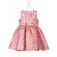Dolce & Gabbana Kids Vestido jacquard com padronagem - Rosa