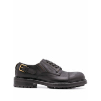 Dolce & Gabbana leather buckle Derby shoes - Preto