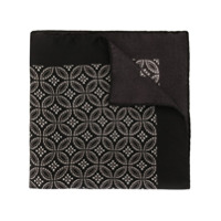 Dolce & Gabbana Lenço de bolso com estampa geométrica de seda - Preto