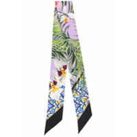 Dolce & Gabbana Lenço de seda com estampa - Roxo