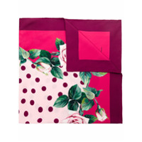 Dolce & Gabbana Lenço de seda estampado - Rosa