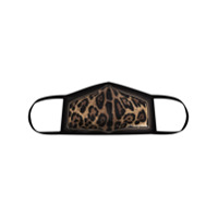 Dolce & Gabbana Máscara com estampa de leopardo - Marrom
