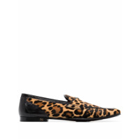 Dolce & Gabbana Mocassim Erice com estampa de leopardo - Marrom