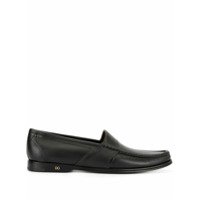 Dolce & Gabbana Mocassim salto baixo com logo - Preto