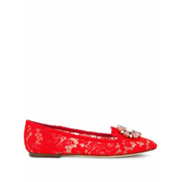 Dolce & Gabbana Mocassim 'Vally' com renda - Vermelho