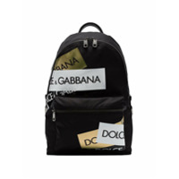 Dolce & Gabbana Mochila com patch de logo - Preto