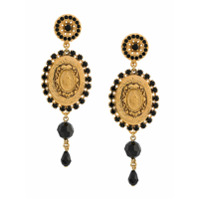 Dolce & Gabbana Par de brinco Medallion - Dourado