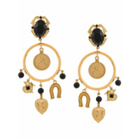 Dolce & Gabbana Par de brincos com pingentes - Dourado