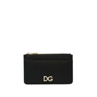 Dolce & Gabbana Porta-cartões com aplicação de logo - Preto