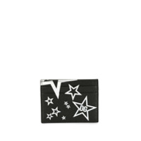Dolce & Gabbana Porta-cartões com estampa de estrelas - Preto