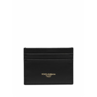 Dolce & Gabbana Porta-cartões com estampa de logo - Preto