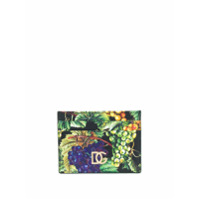 Dolce & Gabbana Porta-cartões com estapa de frutas - Verde