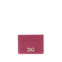 Dolce & Gabbana Porta-cartões com logo em strass - Rosa