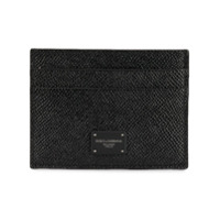 Dolce & Gabbana Porta cartões com patch com logo - Preto