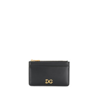 Dolce & Gabbana Porta-cartões com placa de logo - Preto