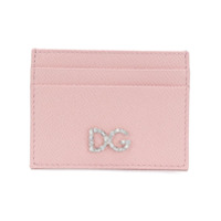 Dolce & Gabbana Porta-cartões de couro com logo - Rosa