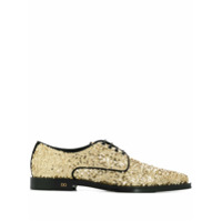 Dolce & Gabbana Sapato com cadarço e aplicação de paetês - Dourado