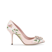 Dolce & Gabbana Sapato com estampa de lírios - Rosa