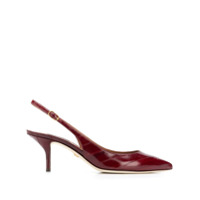 Dolce & Gabbana Sapato de couro com tira posterior - Vermelho