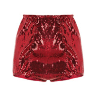 Dolce & Gabbana sequin embellished shorts - Vermelho