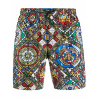 Dolce & Gabbana Short de natação estampado - Preto