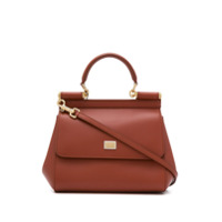 Dolce & Gabbana Sicily leather handbag - Marrom