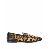Dolce & Gabbana Slipper com estampa de leopardo - Marrom