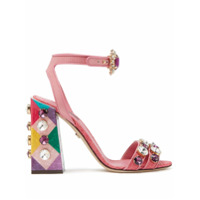 Dolce & Gabbana stone embellished sandals - Rosa