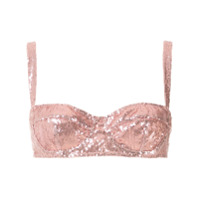 Dolce & Gabbana Sutiã meia taça de paetês - Rosa